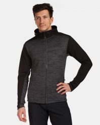 Męska bluza techniczna Kilpi SEVELEN-M. Czarne bluzy męskie Kilpi, m, bez wzorów, z materiału, bez kaptura. Za 267.13 zł.