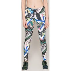 Reebok - Legginsy. Szare legginsy damskie Reebok, z dzianiny. W wyprzedaży za 119.90 zł.