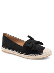 DeeZee Espadryle KL601-69 Czarny. Czarne espadryle damskie DeeZee, bez wzorów, z materiału, bez obcasa, bez zapięcia. Za 99.99 zł.