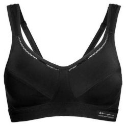 Biustonosz treningowy Shock Absorber Active Classic Support. Czarne biustonosze Shock Absorber, bez wzorów, z elastanu. Za 139.99 zł.