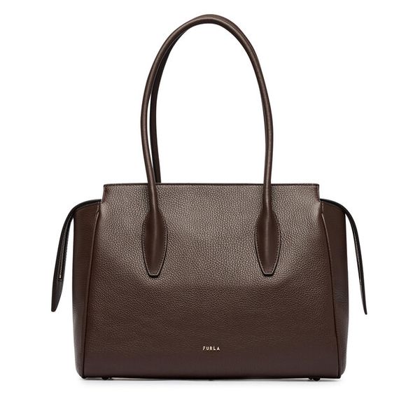 Torebka Furla. Brązowe torebki do ręki damskie Furla, bez wzorów, klasyczne, bez dodatków. Za 1,839.00 zł.