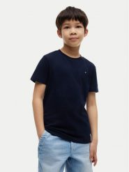 Tommy Hilfiger T-Shirt Team Tommy Graphic KB0KB10591 Granatowy Regular Fit. Niebieskie t-shirty dla chłopców Tommy Hilfiger, bez wzorów, z bawełny, bez ramiączek. Za 129.99 zł.