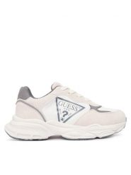 Guess Sneakersy L5BZ09 L0880 Biały. Białe buty sportowe chłopięce Guess, z aplikacjami, z materiału, bez zapięcia. Za 259.99 zł.