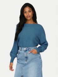 ONLY Sweter Adaline 15226298 Niebieski Relaxed Fit. Niebieskie swetry damskie Only, s, bez wzorów, z wiskozy, bez kołnierzyka, bez ramiączek, bez kaptura. Za 149.99 zł.