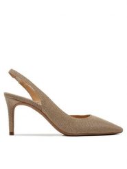 MICHAEL Michael Kors Czółenka Alina 40R4HNMP1D Złoty. Żółte czółenka damskie MICHAEL Michael Kors, bez wzorów, z materiału, bez obcasa, bez zapięcia. Za 397.99 zł.