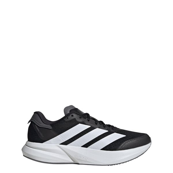 Buty Duramo Speed 2 Running. Białe buty sportowe męskie Adidas, z materiału, bez zapięcia, do biegania. Za 419.00 zł.