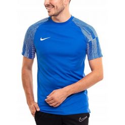 Koszulka Mężczyzna Nike T-shirt Bluzka Sportowa Treningowa Wygodna DRI-FIT S. Niebieskie t-shirty męskie Nike, m, bez wzorów, z materiału, sportowe, bez kołnierzyka. Za 91.00 zł.