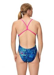 Damski 1-częściowy kostium kąpielowy z nadrukiem Speedo V-Back 2.0. Niebieskie kostiumy jednoczęściowe damskie Speedo, l, bez wzorów, z materiału, klasyczne, moda ciążowa, na fitness i siłownię. Za 291.50 zł.