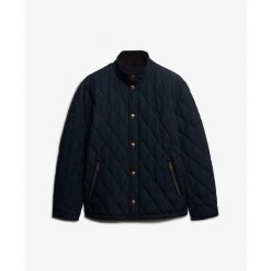 Kurtka puchowa Superdry Estate Country. Niebieskie kurtki męskie Superdry., m, bez wzorów, z puchu, eleganckie, bez kaptura. Za 443.05 zł.