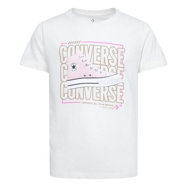 Koszulka dla dziewczynki Converse Chuck Taylor Graphic. T-shirty i topy dla dziewczynek Converse, bez wzorów, z jeansu, bez ramiączek. Za 107.50 zł.