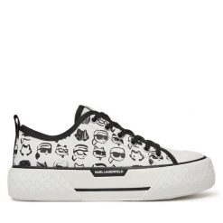 Trampki KARL LAGERFELD. Białe trampki i tenisówki damskie KARL LAGERFELD, bez wzorów, bez zapięcia. Za 379.99 zł.