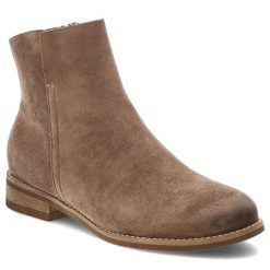Botki damskie Vinceza, cholewka z materiału zabudowany fason za kostkę zapinane na suwak, beżowe, 39961. Brązowe kozaki damskie VINCEZA, za kostkę, bez obcasa. Za 159.00 zł.
