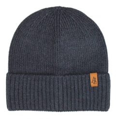 Czapka Jesienno-Zimowa (beanie) – Alties - Jeansowa, Denimowa. Żółte czapki i kapelusze męskie Alties, na zimę, bez wzorów, z dzianiny, sportowe. Za 59.00 zł.