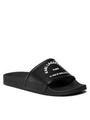 KARL LAGERFELD Klapki KL80908 Czarny. Czarne klapki damskie KARL LAGERFELD, bez wzorów, z tworzywa sztucznego, bez obcasa. Za 379.99 zł.