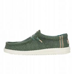 HeyDude Męskie Mokasyny Wally Jute. Brązowe mokasyny męskie Hey dude, z materiału. Za 199.00 zł.