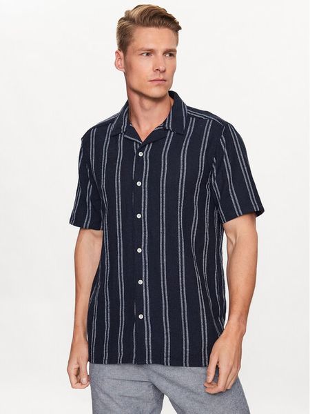 Only & Sons Koszula 22025659 Granatowy Regular Fit. Niebieskie koszule męskie Only & Sons, m, bez wzorów, z syntetyku, bez kołnierzyka, bez ramiączek. Za 79.99 zł.