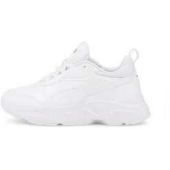 Buty Puma Cassia SL, Kobiety. Białe obuwie sportowe damskie Puma, bez wzorów, z gumy, trekkingowe. W wyprzedaży za 249.00 zł.