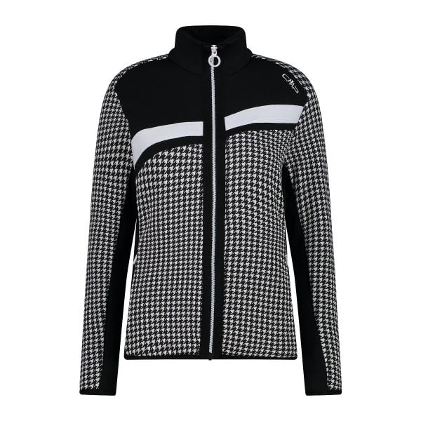 Damska kurtka narciarska CMP. Czarne bluzy sportowe damskie CMP, s, bez wzorów, z materiału, bez kaptura, narciarskie. Za 436.45 zł.