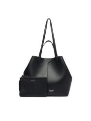 Emporio Armani Torebka EW005668 AF29459 Czarny. Czarne torebki do ręki damskie Emporio Armani, bez wzorów, ze skóry, bez dodatków. Za 2,764.00 zł.