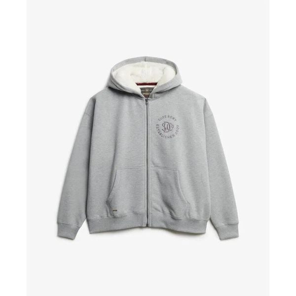 Bluza z kapturem Superdry Essential Logo HB. Szare bluzy męskie Superdry., xl, bez wzorów, z kapturem. Za 326.40 zł.