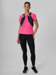 4F Legginsy do biegania szybkoschnące damskie - czarne S. Czarne legginsy damskie 4f, l, bez wzorów, z materiału, z podwyższonym stanem, do biegania. Za 169.99 zł.