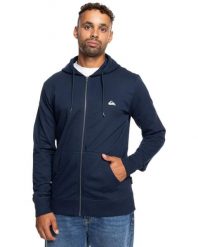 Bluza na zamek dla Mężczyzn BASIC ZIP Niebieski. Brązowe bluzy męskie Quiksilver, m, bez wzorów, z bawełny, z kapturem. Za 199.99 zł.