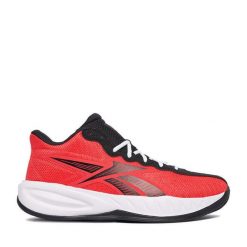 Buty do koszykówki Reebok. Czerwone buty sportowe męskie Reebok, bez zapięcia, do koszykówki. Za 289.99 zł.