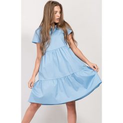 Sukienka w kolorze jasnoniebieskim. Sukienki damskie marki Bessa, Moonlight. W wyprzedaży za 129.95 zł.