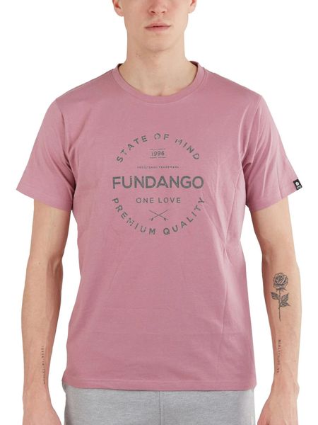 T-shirt męski Fundango Basic - T Logo-4 krótki rękaw. Fioletowe t-shirty męskie Fundango, m, bez wzorów, z bawełny, sportowe, bez kołnierzyka. Za 99.00 zł.