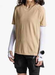 Koszulka biegowa damska X-Bionic Xceed Run Discover Shirt. Brązowe koszulki sportowe damskie X Bionic, s, bez wzorów, z materiału, bez kołnierzyka, bez ramiączek, do biegania. Za 285.99 zł.