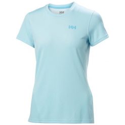 T-shirt damski Helly Hansen Lifa Active Solen. Niebieskie koszulki sportowe damskie Helly Hansen, bez wzorów, z tkaniny, bez kołnierzyka, bez ramiączek, trekkingowe. Za 256.00 zł.