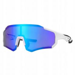 Okulary rowerowe Rockbros polaryzacja uv400, unisex z etui. Niebieskie okulary przeciwsłoneczne męskie ROCKBROS. Za 84.89 zł.