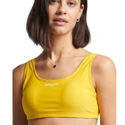 Góra od bikini Superdry Code Essential Top. Żółte bikini damskie Superdry., s, bez wzorów. Za 143.00 zł.