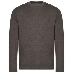 Wrzosowy Sweter Organiczny Dla Dorosłych Unisex. Brązowe bluzy męskie AWDIS, m, bez wzorów, bez kaptura. Za 147.99 zł.