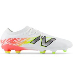 Korki męskie New Balance FURON PRO FG V8 SF2FIB8 – białe. Białe buty sportowe męskie New Balance, z materiału, bez zapięcia, do biegania. Za 399.99 zł.