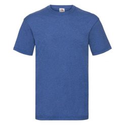 T-shirt Fruit Of The Loom Valueweight Adult Blue Jaspeado. Białe t-shirty damskie Fruit of the Loom, bez wzorów, z bawełny, sportowe, bez kołnierzyka. Za 150.99 zł.