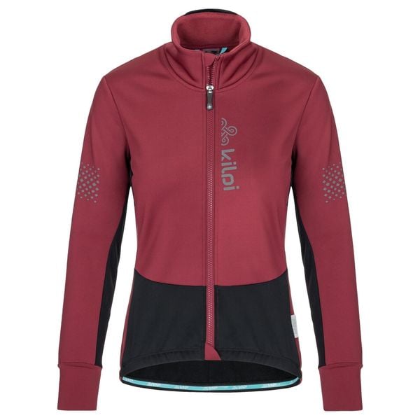 Damska kurtka rowerowa softshell Kilpi VELOVER-W. Czerwone kurtki damskie Kilpi, l, bez wzorów, z materiału, bez kaptura, rowerowe. Za 370.41 zł.