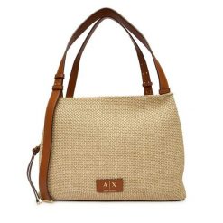 Torebka Armani Exchange. Brązowe torebki do ręki damskie Armani Exchange, bez wzorów, klasyczne, bez dodatków. Za 939.99 zł.
