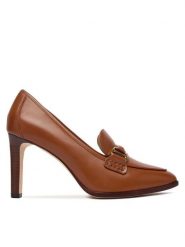 LAUREN RALPH LAUREN Szpilki 802P04169002 Brązowy. Brązowe szpilki damskie Lauren Ralph Lauren, bez wzorów, ze skóry, bez obcasa, bez zapięcia. Za 989.99 zł.