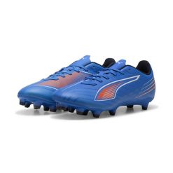 Damskie buty piłkarskie ULTRA 6 PLAY FG/AG PUMA Ultra Blue White Glowing Red. Białe obuwie sportowe damskie Puma, bez wzorów, do biegania. Za 239.00 zł.