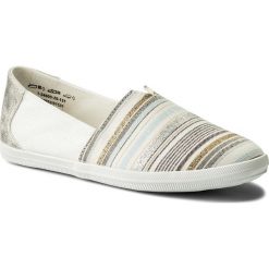Półbuty TAMARIS - 1-24600-20 Offwhite Comb 131. Białe półbuty damskie Tamaris, z materiału. Za 129.90 zł.