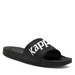 Klapki Kappa. Czarne buty sportowe męskie Kappa, bez zapięcia. Za 79.99 zł.