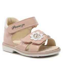 Sandały Primigi. Brązowe sandały dziewczęce Primigi, bez zapięcia. Za 239.99 zł.