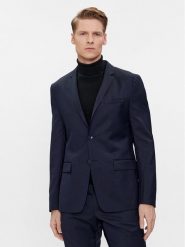 Calvin Klein Marynarka K10K112291 Granatowy Slim Fit. Niebieskie marynarki męskie Calvin Klein, bez wzorów, z wełny. Za 1,139.00 zł.