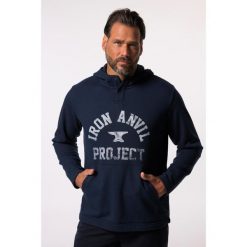 Męska Bluza z kapturem Iron Anvil fitness kaptur do rozm. 7 XL. Niebieskie bluzy męskie JAY-PI, m, bez wzorów, z bawełny, z kapturem. Za 343.99 zł.
