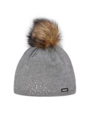 Eisbär Czapka Nalin Lux Crystal 80115 006 Szary. Szare czapki i kapelusze damskie Eisbar, na zimę, bez wzorów, z materiału. Za 279.99 zł.