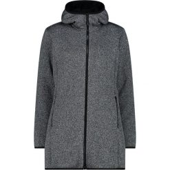 Kurtka parka damska z odpinanym kapturem CMP. Szare parki damskie CMP, bez wzorów, z dzianiny. Za 303.00 zł.