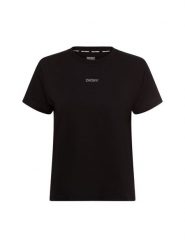 DKNY Sport Koszulka Kobiety Bawełna czarny, M. Czarne koszulki sportowe damskie DKNY Sport, m, bez wzorów, z bawełny, bez kołnierzyka, bez ramiączek. Za 199.95 zł.