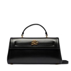 Torebka KARL LAGERFELD. Czarne torebki do ręki damskie KARL LAGERFELD, bez wzorów, klasyczne, bez dodatków. Za 1,399.00 zł.