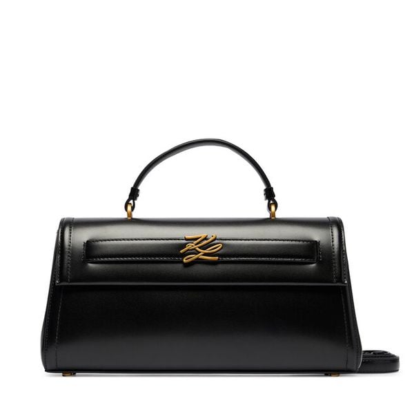 Torebka KARL LAGERFELD. Czarne torebki do ręki damskie KARL LAGERFELD, bez wzorów, klasyczne, bez dodatków. Za 1,286.99 zł.